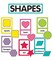Schoolgirl Style Classroom Decorations Just Teach Shapes Bulletin Board Set, 25 Pieces